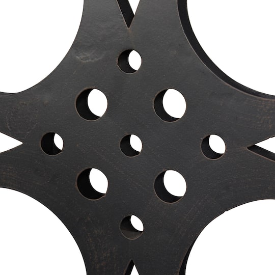 Gray Round Metal Industrial Wall Décor